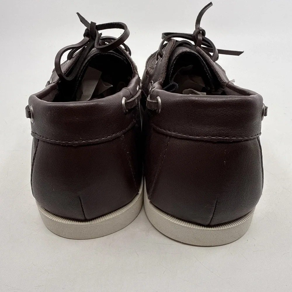 MENS OLD NAVY CHOCOLATE BROWN‎ BOAT SHOES SIZE 11 Loafers Slip On